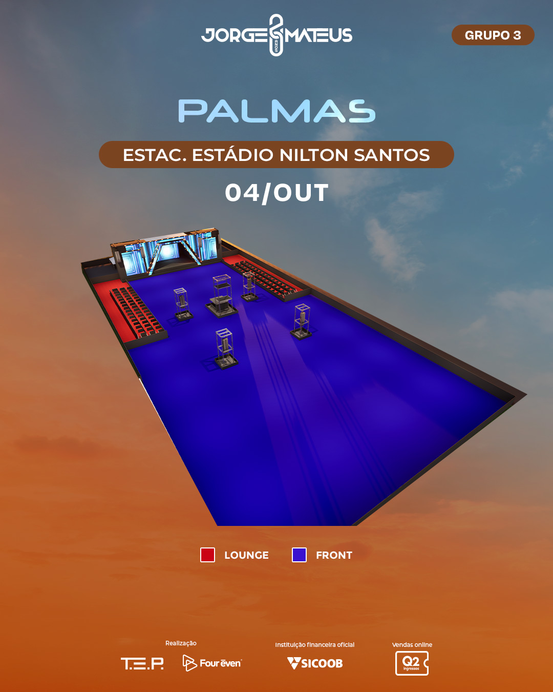 Mapa do Evento - Estacionamento Estádio Nilton Santos